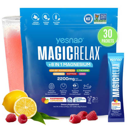 Mezcla Calmante Efervescente con Magnesio 8 en 1